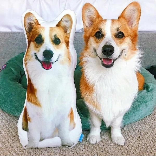 Personalized Custom Pet Cushion Pillow - Double-Sided Polyester Toy For Dog Or Cat