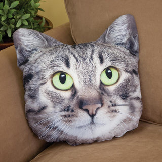 Custom Cat Face Pillow Pet Photo Pillow