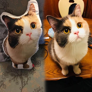 Custom Cat Pillow 3D Pet Pillows with Pictures